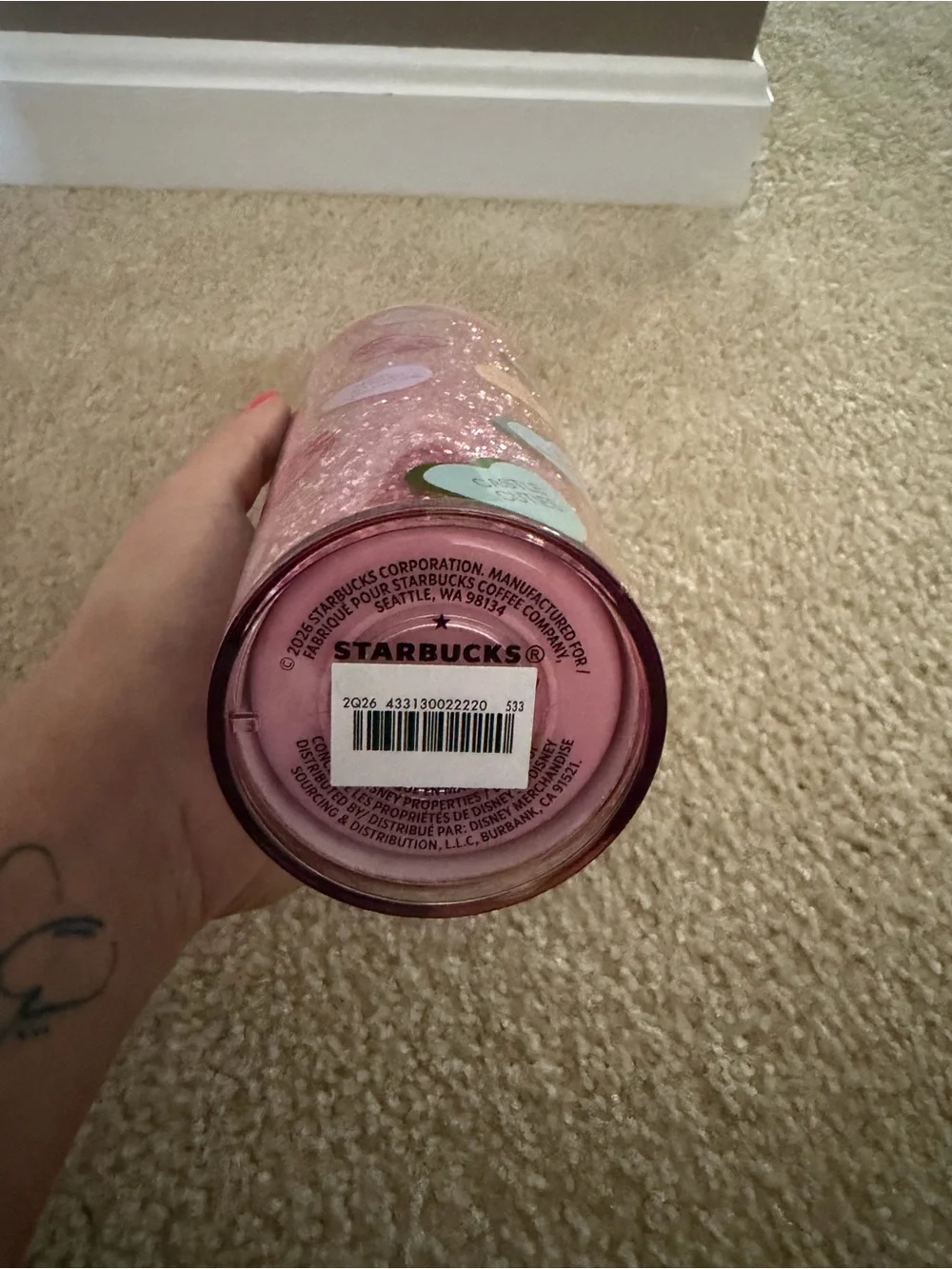 Disney x Starbucks Limited Edition Valentine's Day Collab Tumbler